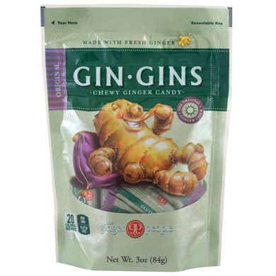 Имбирные жевательные конфеты The Ginger People (Gin-Gins Original) 84 г купить в Киеве и Украине