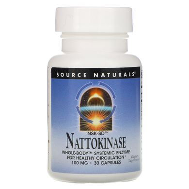 Наттокиназа Source Naturals (Nattokinase NSK-SD) 100 мг 30 капсул купить в Киеве и Украине