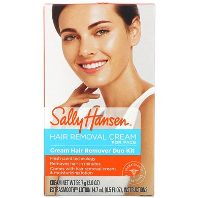 Крем для видалення волосся Sally Hansen (Hair Removal Cream for Face) набір з 2 предметів