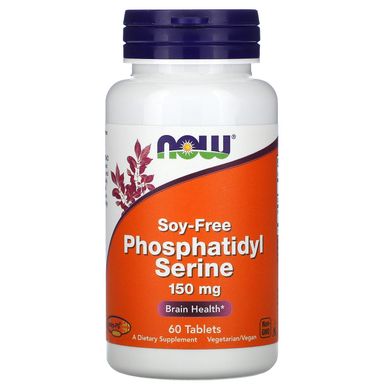 Фосфатидилсерин Now Foods (Phosphatidyl Serine) 150 мг 60 таблеток