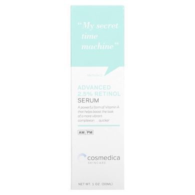 Удосконалена, 2,5% сироватка з ретинолом, Cosmedica Skincare, 1 унц (30 мл)