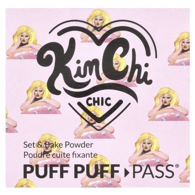 KimChi Chic Beauty, Puff Puff Pass&reg;, Set & Bake Powder, PPP01 Ivory + Hint of Lavender = Ivander, 0.85 oz (24 g)