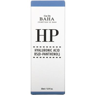 Cos De BAHA, HP, сироватка з гіалуроновою кислотою B5 (D-пантенол), 30 мл (1 рідина. Унція)