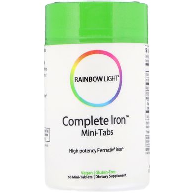 Комплекс заліза, Complete Iron™, Rainbow Light, 60 міні-таблетки