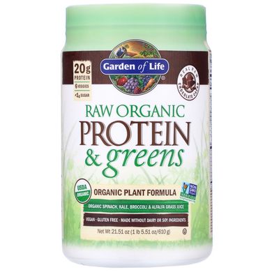 Суперфуд Garden of Life (Raw Protein & Greens) 651 г зі смаком ванілі