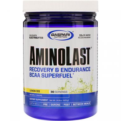 Амінокислотний комплекс Gaspari Nutrition (Aminolast) 420 г зі смаком лимона