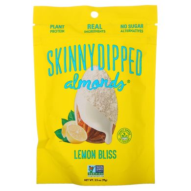 Мигдаль, лимонне блаженство, Skinny Dipped Almonds, Lemon Bliss, Skinny Dipped, 99 г