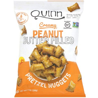 Подушечки з кремовою арахісової пастою, Quinn Popcorn, 198 г