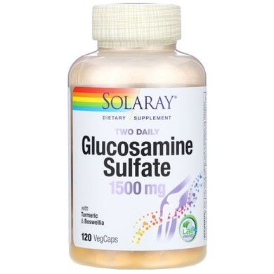 Глюкозамин Сульфат Solaray (Glucosamine Sulfate) 120 капсул купить в Киеве и Украине
