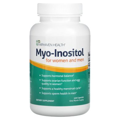 Інозитол для жінок та чоловіків Fairhaven Health (Myo-Inositol for PCOS) 120 капсул