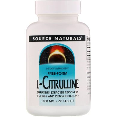 Л-Цитрулін Source Naturals (L-Citrulline) 1000 мг 60 таблеток