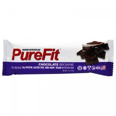 Premium Nutrition Bars, Chocolate Brownie Bars, PureFit Bars, 15 pieces at 2 ounces (57 g) each