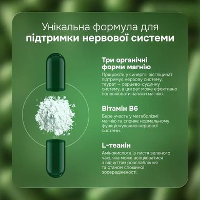 Комплекс магния Perla Helsa (Triple Magnesium) 60 капсул антистресс купить в Киеве и Украине