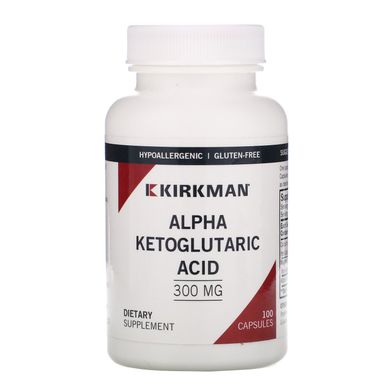 Альфа-кетоглутарова кислота, Kirkman Labs, 300 мг, 100 капсул