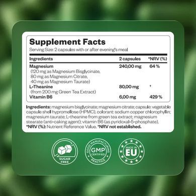 Комплекс магния Perla Helsa (Triple Magnesium) 60 капсул антистресс купить в Киеве и Украине