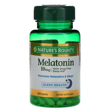 Мелатонін Nature's Bounty (Melatonin) 10 мг 60 капсул