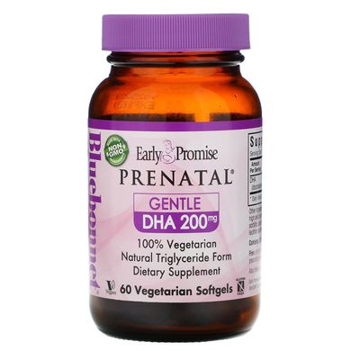 Пренатальна ДГК Bluebonnet Nutrition (Prenatal Gentle DHA) 200 мг 60 капсул