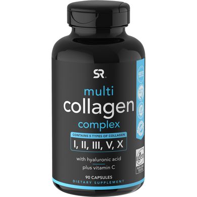 Мультиколагеновий комплекс, Multi Collagen Complex, Sports Research, 90 капсул