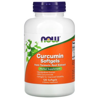 Куркумін Now Foods (Curcumin Softgels) 475 мг 120 капсул