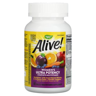 Мультивітаміни для жінок Nature's Way (Alive! Women's multi-vitamin) 60 таблеток