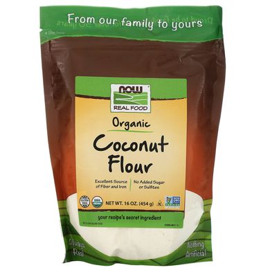 Кокосова мука органік Now Foods (Coconut Flour) 454 г