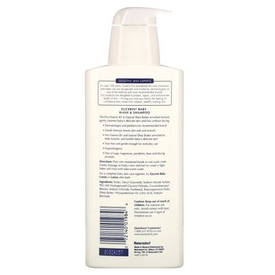 Дитячий миючий засіб для волосся і тіла без запаху, Baby Wash & Shampoo, Eucerin, 400 мл