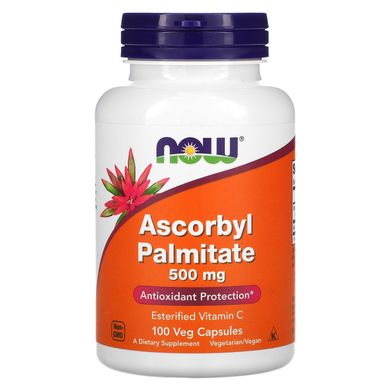 Аскорбіл пальмітат Now Foods (Ascorbyl Palmitate) 500 мг 100 вегетаріанських капсул