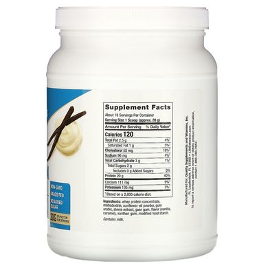 Сироватковий протеїн смак ванілі Life Extension (Whey Protein Concentrate Wellness Code) 500 г