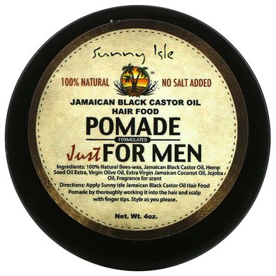 Sunny Isle, Ямайська чорна рицинова олія, помада тільки для чоловіків, 4 унції