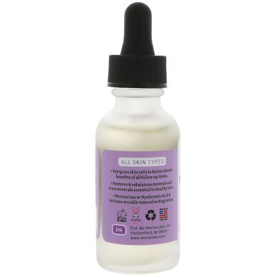 Пептидная сироватка з гіалуроновою кислотою антивікова Reviva Labs (Peptide Facial Skin) 29.5 мл