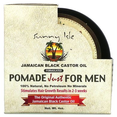 Sunny Isle, Ямайська чорна рицинова олія, помада тільки для чоловіків, 4 унції