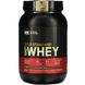Сироватковий протеїн ізолят Optimum Nutrition (100% Whey Gold Standard) 909 г зі смаком подвійного шоколаду фото
