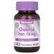 Chelated Iron, Bluebonnet Nutrition, 18 mg, 90 capsules in vegetable shell.