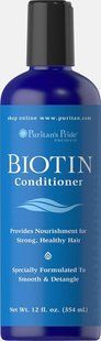 Биотин Кондиционер, Biotin Conditioner, Puritan's Pride, 355 мл купить в Киеве и Украине