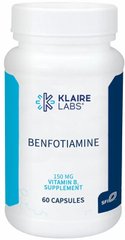 Бенфотиамин Klaire Labs (Benfotiamine) 60 вегетарианских капсул купить в Киеве и Украине