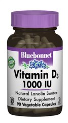 Вітамін D3 Bluebonnet Nutrition (Vitamin D3) 1000 МО 90 капсул