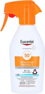 Спрей солнцезащитный для детей SPF 50+, Spray Sunscreen For Children, Eucerin, 300 мл купить в Киеве и Украине