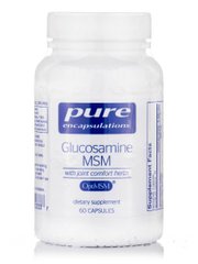 Глюкозамін та МСМ Pure Encapsulations (Glucosamine MSM) 60 капсул