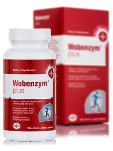 Wobenzym Plus by Douglas Laboratories 120 tablets with enteric-coated formula.