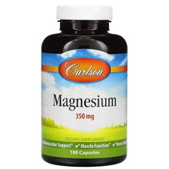 Магній оксид Carlson Labs (Magnesium) 350 мг 180 капсул