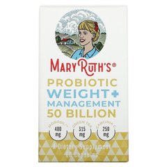 MaryRuth Organics, Пробиотический вес + управление, 50 миллиардов, 60 капсул купить в Киеве и Украине