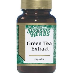Екстракт зеленого чаю (стандартизований), Green Tea Extract (Standardized), Swanson, 120 капсул