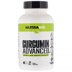 Куркумін NutraBio Labs (Curcumin advanced) 200 мг 60 капсул