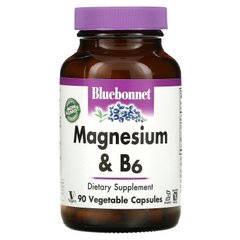Магний плюс B6 Bluebonnet Nutrition (Magnesium plus B6) 90 капсул купить в Киеве и Украине