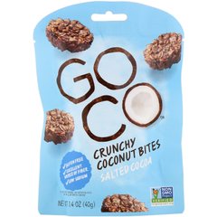 Хрусткі кокосові, солоне какао, GoCo, 1,4 унції (40 г)