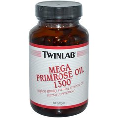 Масло вечірньої примули Twinlab (Primrose Oil) 60 капсул