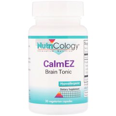 Тонік для мозку, CalmEz, Nutricology, 30 капсул в рослинній оболонці