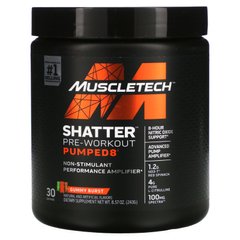 Muscletech, Shatter Pre-Workout Pumped8, Gummy Burst, 8,57 унції (243 г)