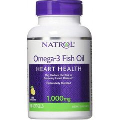Рыбий жир Омега-3, Omega-3 30%, Natrol, 1000 мг, 90 капсул купить в Киеве и Украине