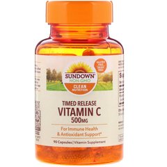 Витамин С Sundown Naturals (Vitamin C) 500 мг 90 капсул купить в Киеве и Украине